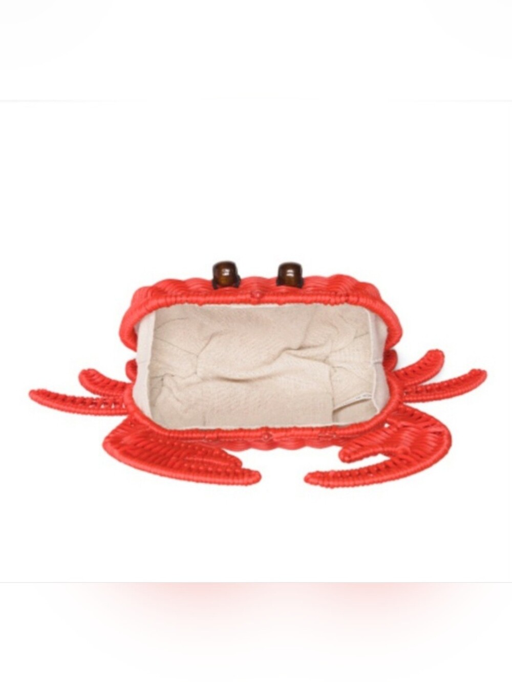 Tommy Bahama Red Crab Wicker Woven Crossbody Bag - Picture 6 of 8